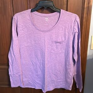 Lavender long sleeve t-shirt, a.n.a.